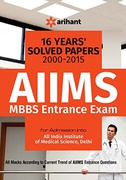 16 Years 2000-2015 Solved Papers  Aiims Mbbs Entrance Exam Arihant Experts detail