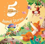 5 Minute Animal Stories - Premium Quality Padded & Glittered Book - Team Pegasus