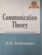 Communication Theory Ks  Srinivasan detail